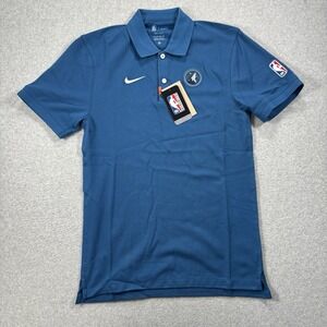 Minnesota Timberwolves Nike Dri Fit Blue Collar Golf Polo NWT XS‎